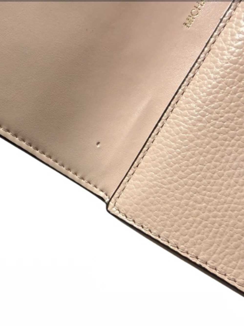 Michael Kors Rose Pink Pebbled Leather Continental Wallet with Gold Hardware - Picture 13 of 15